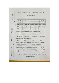 河南省周口市太康县 2025-2026学年九年级上学期11月期中数学试题