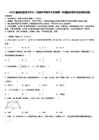 2026届湖北省武汉市七一华源中学数学九年级第一学期期末教学质量检测试题含解析