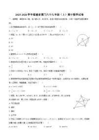 2025-2026学年福建省厦门六中九年级（上）期中数学试卷-自定义类型