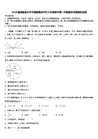 2026届湖南省长沙市明德麓谷学校七年级数学第一学期期末经典模拟试题含解析
