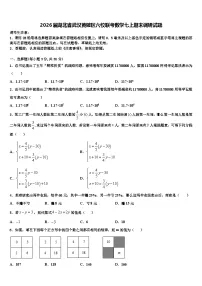 2026届湖北省武汉黄陂区六校联考数学七上期末调研试题含解析