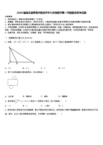 2026届湖北省枣阳市阳光中学七年级数学第一学期期末统考试题含解析