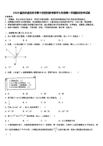2026届吉林省吉林市第十区四校联考数学七年级第一学期期末统考试题含解析