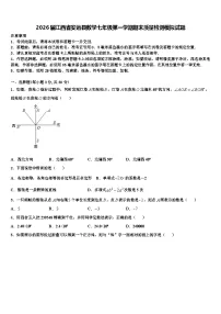 2026届江西省安远县数学七年级第一学期期末质量检测模拟试题含解析