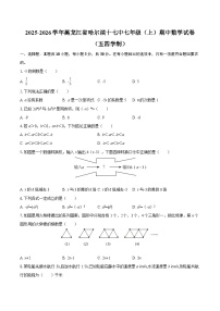 2025-2026学年黑龙江省哈尔滨十七中七年级（上）期中数学试卷（五四学制）-自定义类型