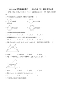 2025-2026学年福建省厦门十一中八年级（上）期中数学试卷-自定义类型