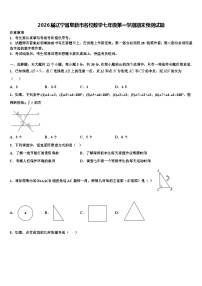 2026届辽宁省阜新市名校数学七年级第一学期期末预测试题含解析