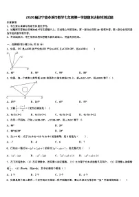 2026届辽宁省本溪市数学七年级第一学期期末达标检测试题含解析