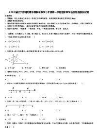 2026届辽宁省朝阳建平县联考数学七年级第一学期期末教学质量检测模拟试题含解析