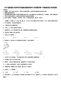 2026届内蒙古巴彦淖尔市杭锦后旗四校联考七年级数学第一学期期末复习检测试题含解析