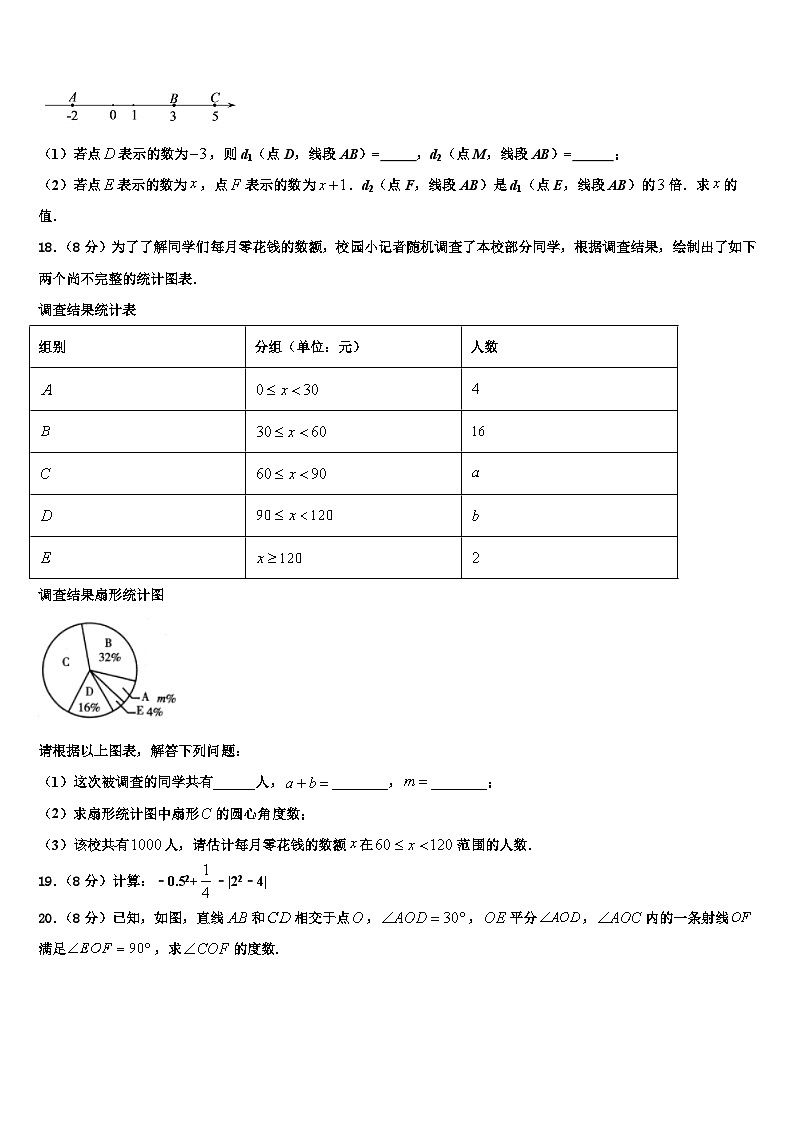 2026届内蒙古自治区呼和浩特市四中学数学七年级第一学期期末达标检测试题含解析第3页