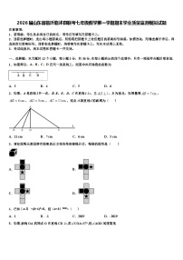2026届山东省临沂临沭县联考七年级数学第一学期期末学业质量监测模拟试题含解析