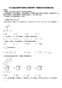 2026届山东省潍坊市临朐七年级数学第一学期期末综合测试模拟试题含解析