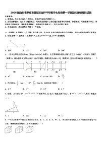 2026届山东省枣庄市薛城区奚仲中学数学七年级第一学期期末调研模拟试题含解析