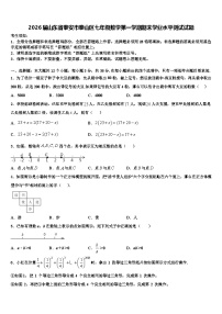 2026届山东省泰安市泰山区七年级数学第一学期期末学业水平测试试题含解析
