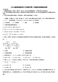2026届陕西省商洛市七年级数学第一学期期末调研模拟试题含解析