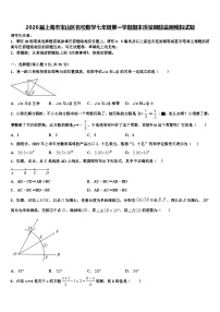 2026届上海市宝山区名校数学七年级第一学期期末质量跟踪监视模拟试题含解析