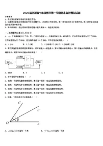 2026届四川省七年级数学第一学期期末监测模拟试题含解析