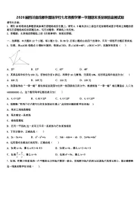 2026届四川省成都外国语学校七年级数学第一学期期末质量跟踪监视试题含解析