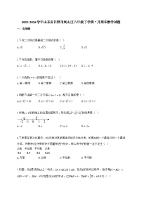 2025~2026学年山东省日照市岚山区八年级下学期7月期末数学试卷【附解析】