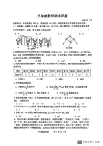 山东省菏泽市定陶区2024-2025学年八年级上学期期末考试数学试题