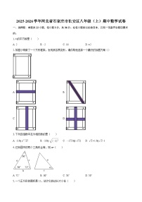 2025-2026学年河北省石家庄市长安区八年级（上）期中数学试卷-自定义类型