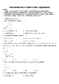 鄂州市涂家垴镇中学春2026届数学七年级第一学期期末调研试题含解析