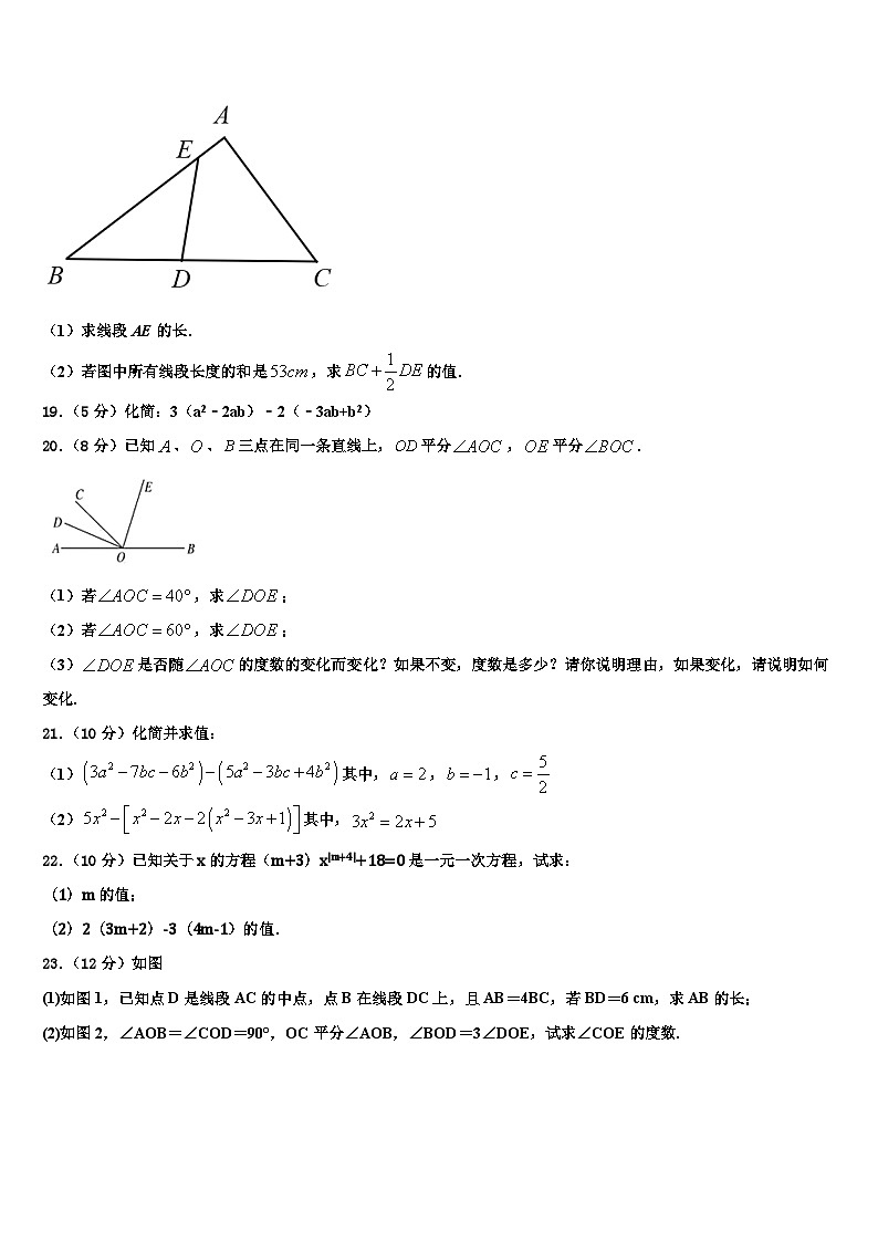 福建省福州市仓山区2026届七年级数学第一学期期末监测模拟试题含解析第3页