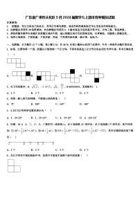 广东省广州市从化区5月2026届数学七上期末统考模拟试题含解析