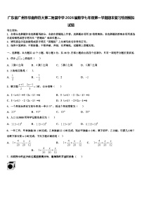 广东省广州市华南师范大第二附属中学2026届数学七年级第一学期期末复习检测模拟试题含解析
