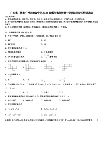 广东省广州市广州大附属中学2026届数学七年级第一学期期末复习检测试题含解析