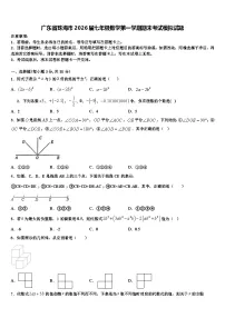 广东省珠海市2026届七年级数学第一学期期末考试模拟试题含解析