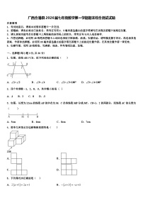 广西合浦县2026届七年级数学第一学期期末综合测试试题含解析