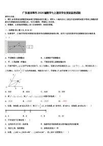 广东省深圳市2026届数学七上期末学业质量监测试题含解析