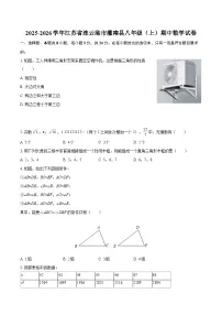 2025-2026学年江苏省连云港市灌南县八年级(上)期中数学试卷-自定义类型