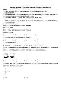 贵州省罗甸县联考2026届七年级数学第一学期期末联考模拟试题含解析