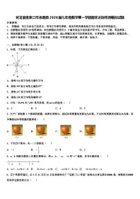 河北省张家口市涿鹿县2026届七年级数学第一学期期末达标检测模拟试题含解析