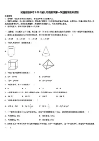 河南省新乡市2026届七年级数学第一学期期末统考试题含解析