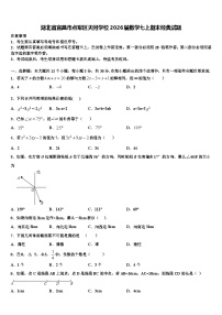 湖北省宜昌市点军区天问学校2026届数学七上期末经典试题含解析