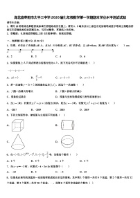 湖北省枣阳市太平三中学2026届七年级数学第一学期期末学业水平测试试题含解析
