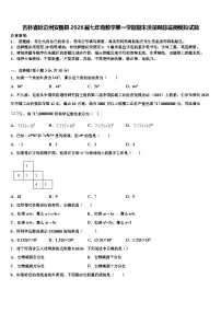吉林省延边州安图县2026届七年级数学第一学期期末质量跟踪监视模拟试题含解析