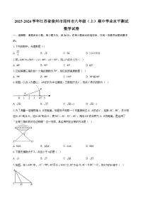 2025-2026学年江苏省徐州市邳州市八年级（上）期中学业水平测试数学试卷-自定义类型