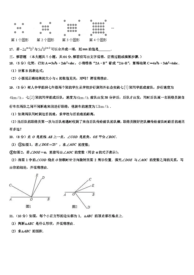 湖北省武汉市东湖高新区2026届七年级数学第一学期期末学业水平测试试题含解析第3页