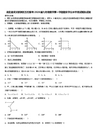 湖北省武汉新洲区五校联考2026届七年级数学第一学期期末学业水平测试模拟试题含解析