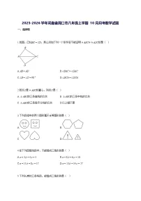 2025~2026学年河南省周口市八年级上册(10月)月考数学试题-含解析