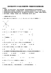 吉林市重点中学2026届七年级数学第一学期期末综合测试模拟试题含解析