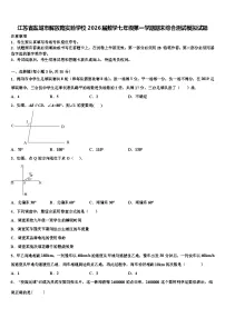 江苏省盐城市解放路实验学校2026届数学七年级第一学期期末综合测试模拟试题含解析