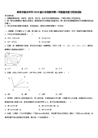 莱芜市重点中学2026届七年级数学第一学期期末复习检测试题含解析