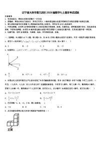 辽宁省大连市普兰店区2026届数学七上期末考试试题含解析