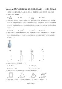 广东省深圳市盐田外国语学校2025-2026学年七年级上学期期中数学试卷